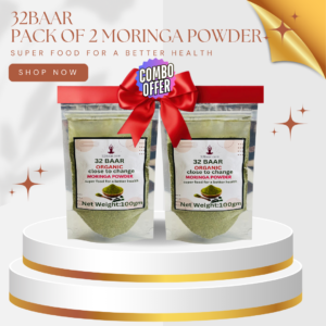 32 BAAR PACK OF 2 MORINGA POWDER ( 200 grm)
