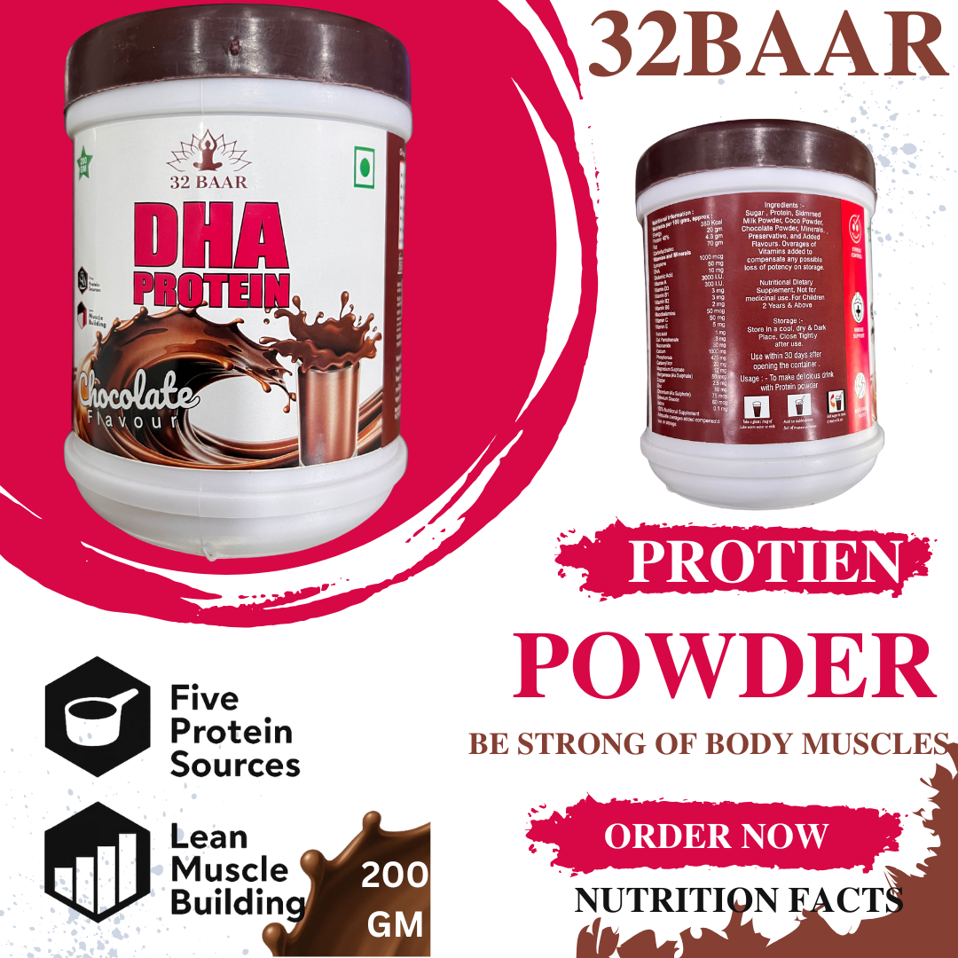 32 BAAR DHA PROTIEN POWDER