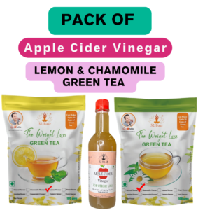 Combo Of Apple Cider Vinegar,Chamomile and Lemon Green Tea Laeves