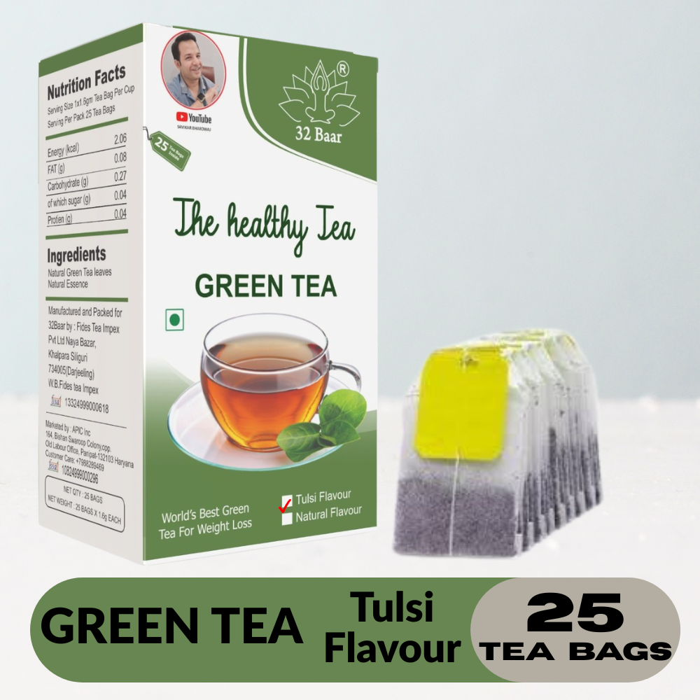 32 Baar Tulsi Flavour Tea Bags (25 Tea Bags)