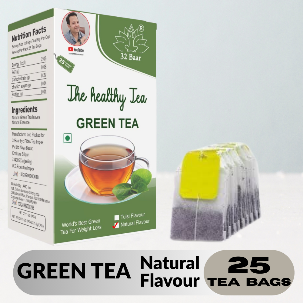 32 Baar Natural Flavour Tea Bags (25 Tea Bags)