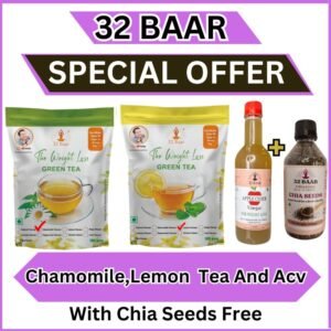 SPECIAL OFFER CHAMOMILE,LAMON,APPLE CIDER VINEGAR GET FREE CHIA SEEDS