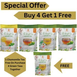 Special Offer Buy 4 Get 1 Free (Tulsi, Natural, Lemon & Chamomile) + 1 Chamomile Free
