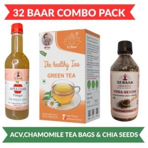 Combo Of Chia Seeds, Apple Cider Vinegar & Chamomile tea bags