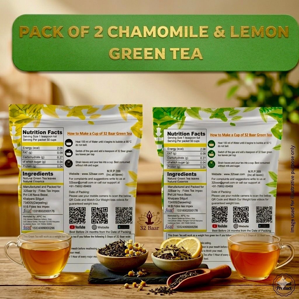 Lemon & Chamomile Green Tea 32 Baar - Image 2