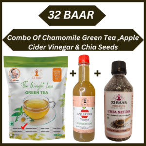 Combo Of Chamomile Green Tea ,Apple Cider Vinegar & Chia Seeds